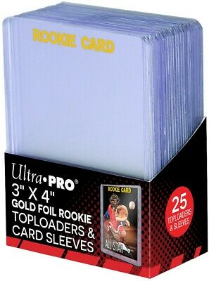 Ultra PRo - 3 X 4 inches Rookie 35PT Toploader with Card Sleeves 25ct