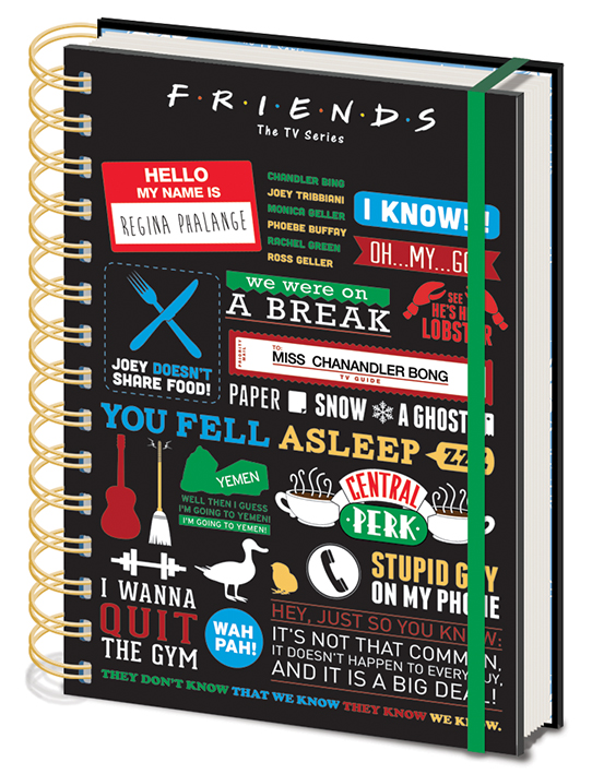 Friends (Infographic) A5 Notebook