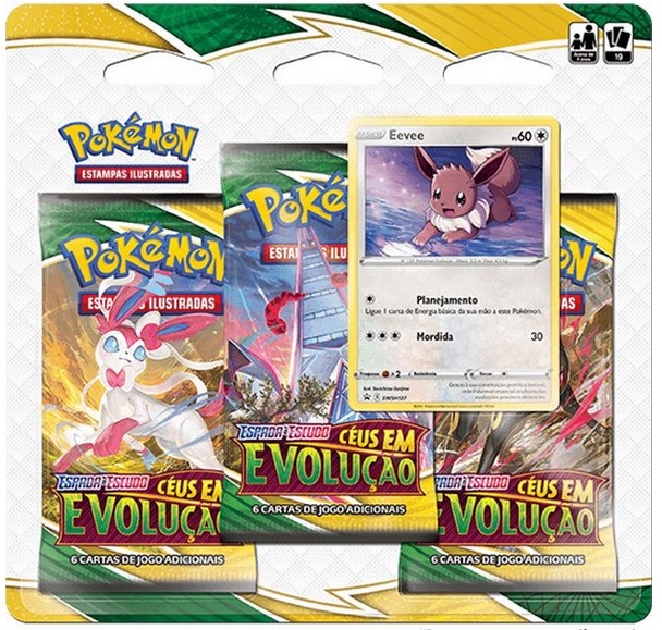 Pokémon - Céus em Evolução 3-Pack Blister Eevee (PT)