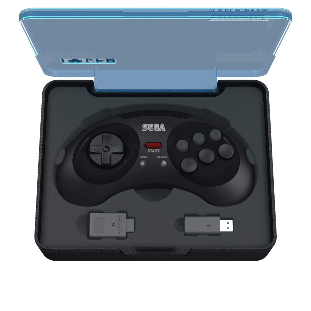 Retro-Bit Gamepad Official SEGA Mega Drive 8-B 2.4G Wireless Preto