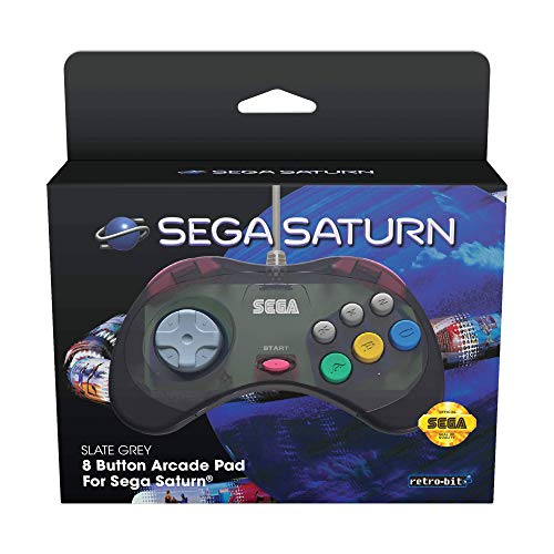 Retro-Bit SEGA Saturn Gamepad Grey/Cinzento