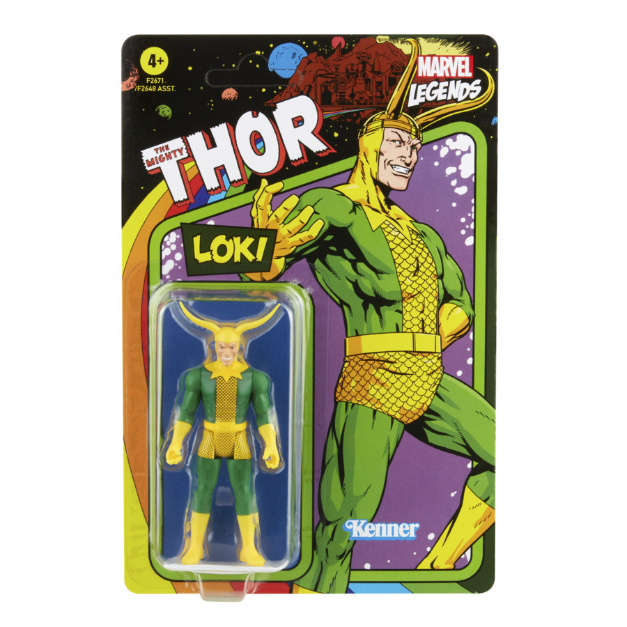 Marvel Legends Retro The Mighty Thor Action Figure Loki 9 cm