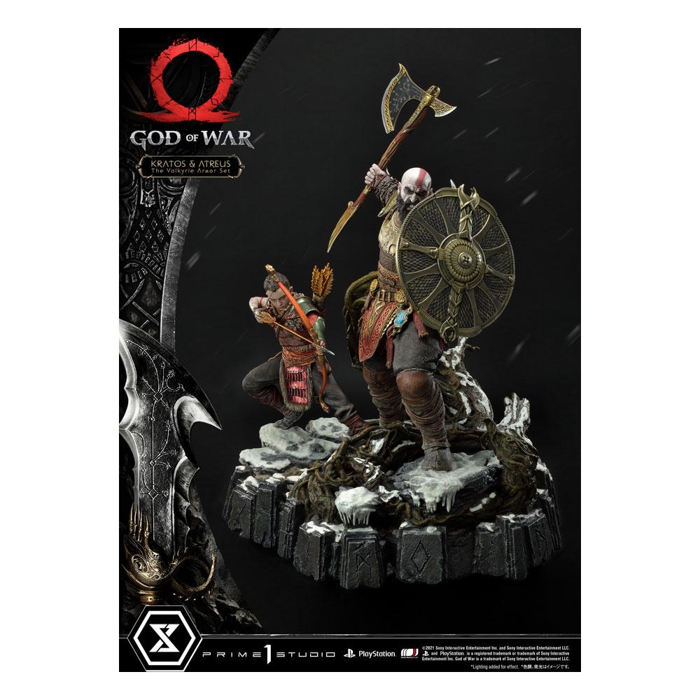 God of War Premium Masterline Statue Kratos and Atreus in the Valkyrie 72cm