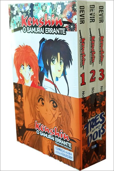 Mangá - Kenshin, o Samurai Errante Pack 1+2+3 (Em Português)