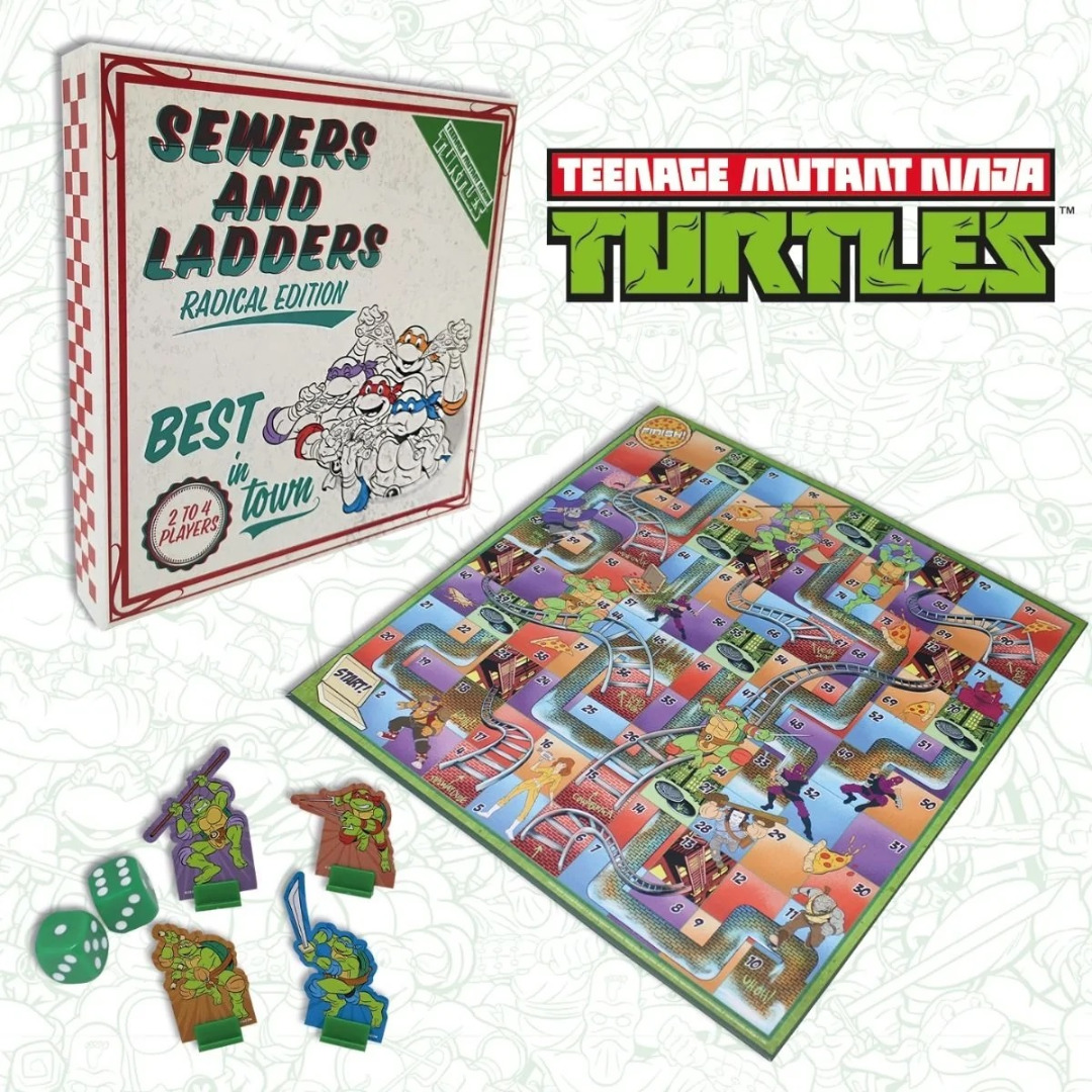 Teenage Mutant Ninja Turtles Sewers & Ladders Board Game (English)