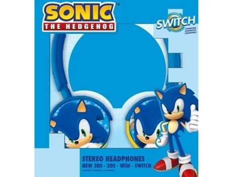 Auscultadores Sonic para Nintendo Switch