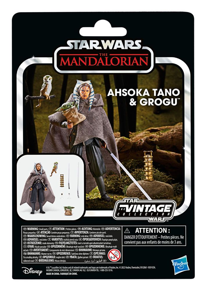 Star Wars: The Mandalorian Vintage Action Figure Ahsoka Tano & Grogu 10 cm
