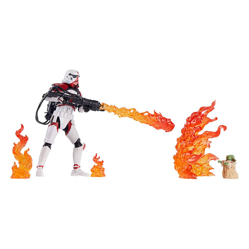 Star Wars Vintage Action Figure 2022 Incinerator Trooper & Grogu 10 cm