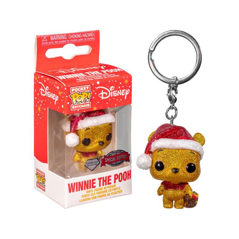 Disney Pocket POP! Vinyl Keychain Winnie the Pooh Holiday 4 cm