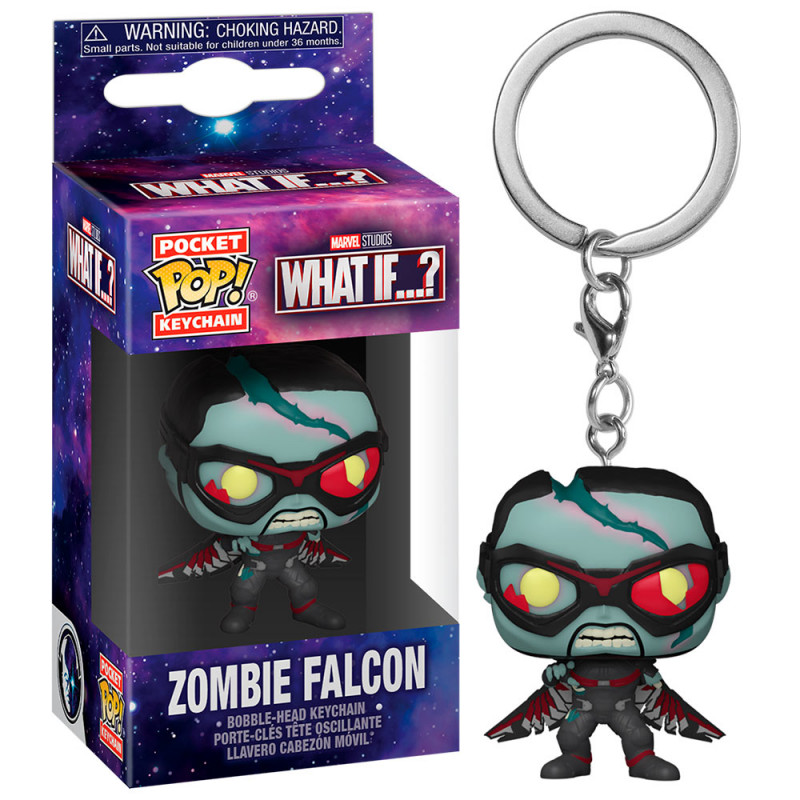 Funko POP! Keychain What If - Zombie Falcon 4 cm