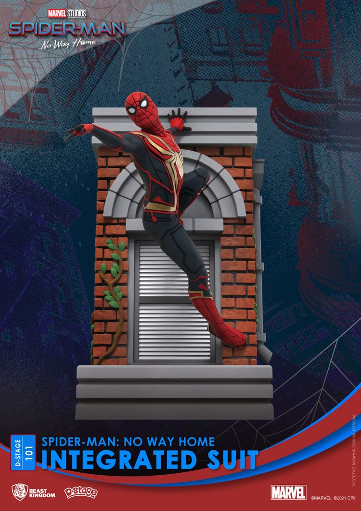 Spider-Man: No Way Home D-Stage PVC Diorama Spider-Man Integrated Suit 16cm