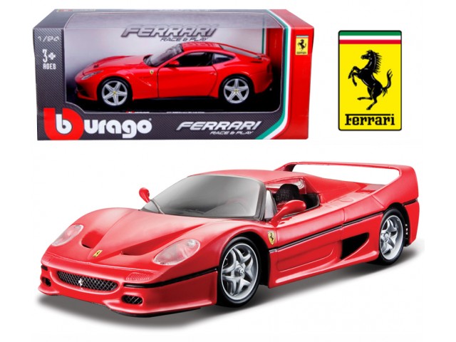 Ferrari F50 scale 1:24 (Red/Vermelho) 25 cm