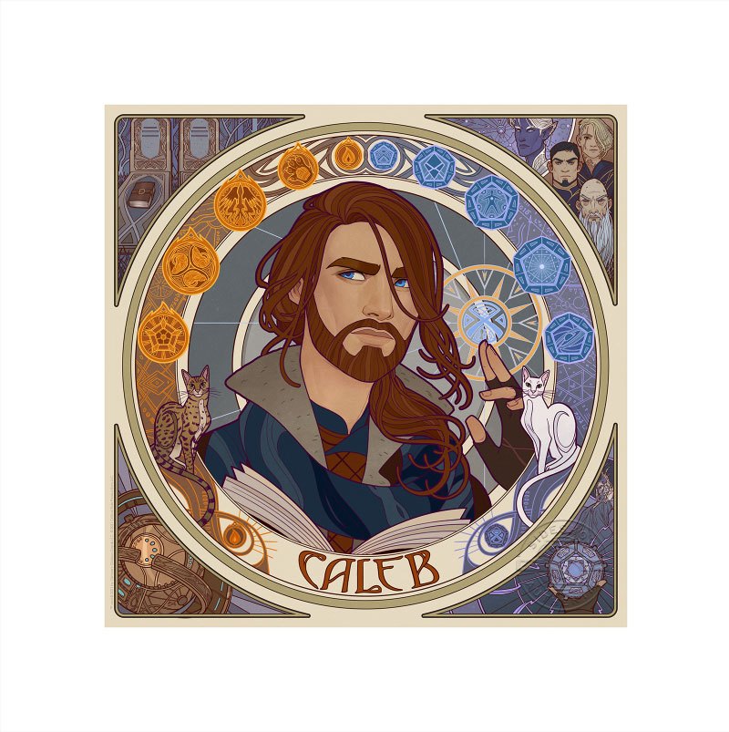 Critical Role: The Mighty Nein Portrait Series - Caleb Unframed Art Print 