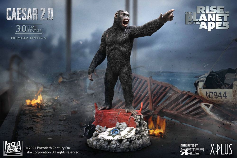 Rise of the Planet of the Apes Statue Caesar 2.0 Deluxe Version 30 cm