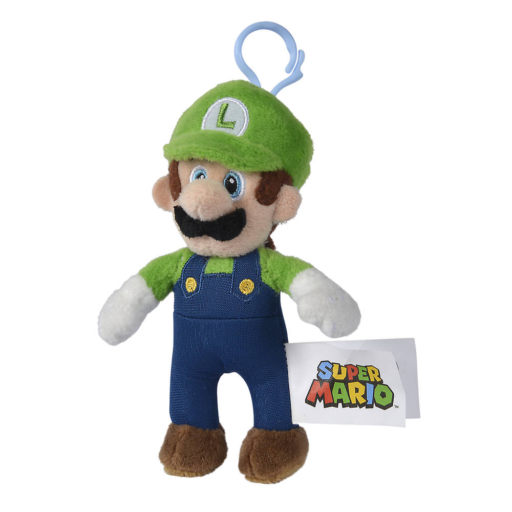 Super Mario Plush Keychains All Stars Luigi 13 cm