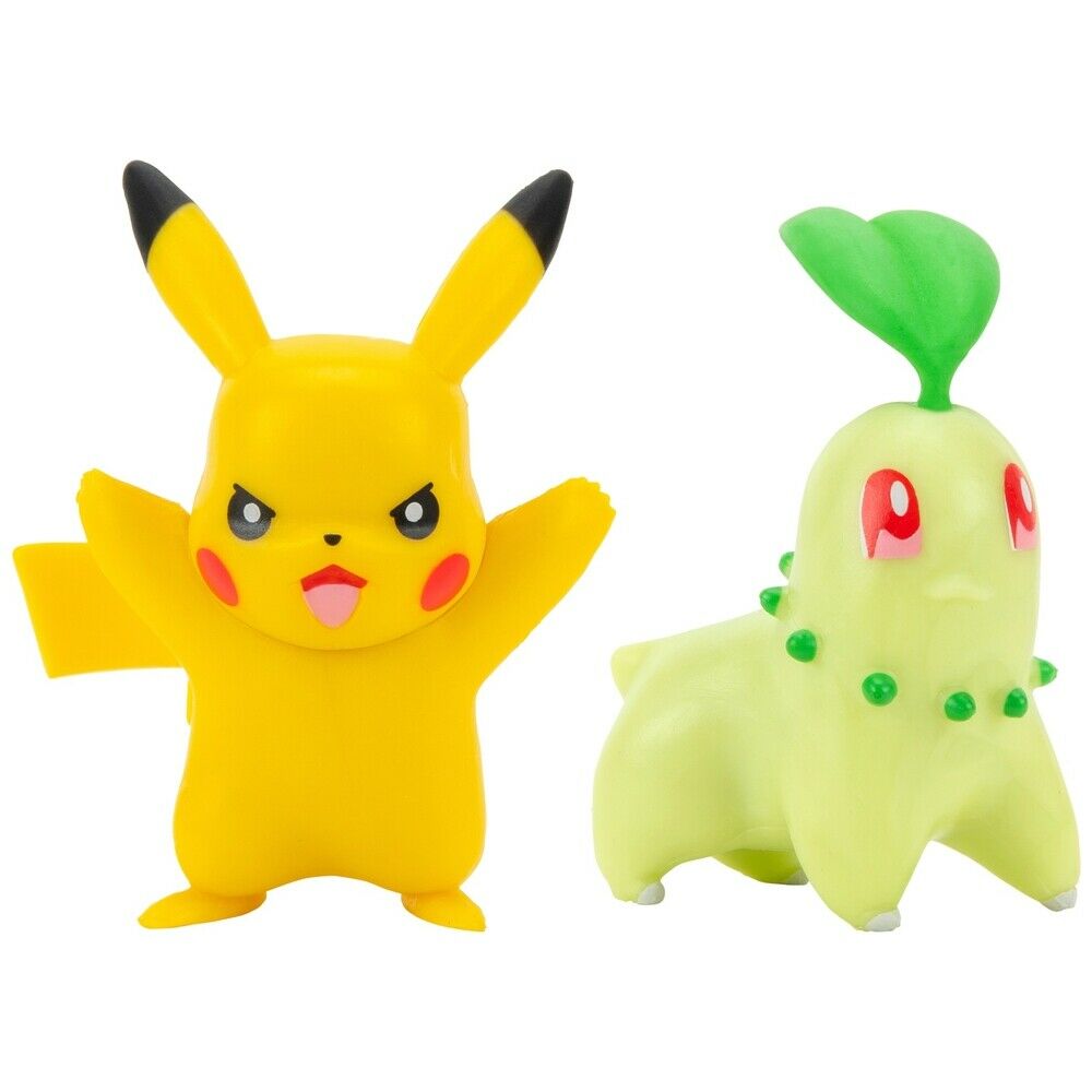Pokémon Battle Mini Figure Chikorita & Pikachu 5-8 cm