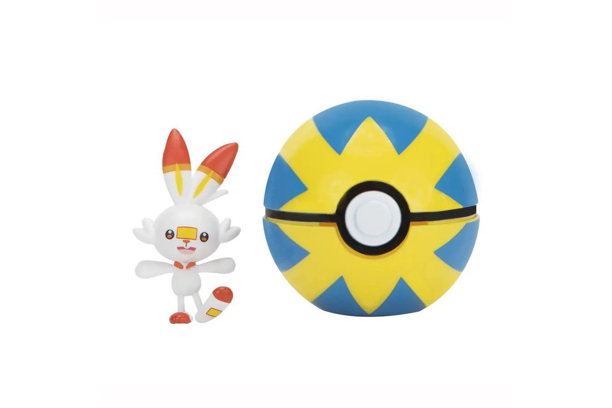 Pokémon Clip 'N' Go Scorbunny & Quick Ball