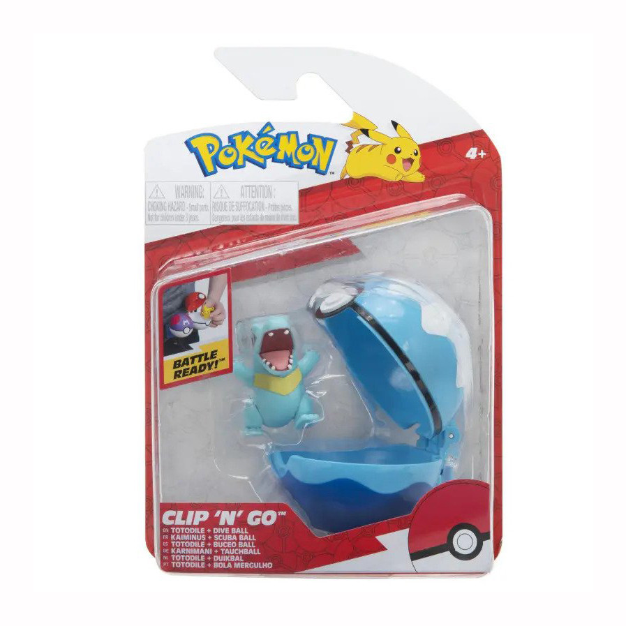 Pokémon Clip 'N' Go Totodile & Dive Ball