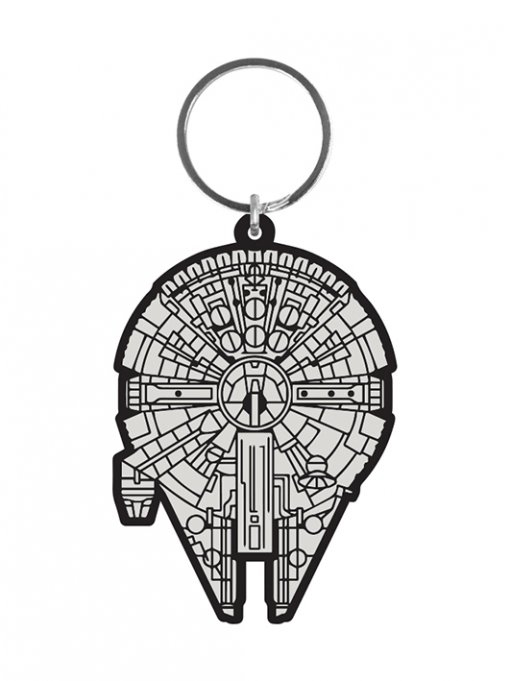 Porta-Chaves/Keychain Star Wars Rubber Millennium Falcon 6 cm