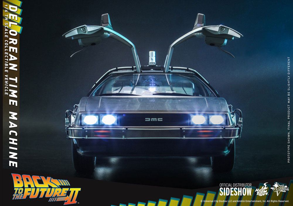 Back to the Future Movie Masterpiece Vehicle 1/6 DeLorean TimeMachine 72 cm