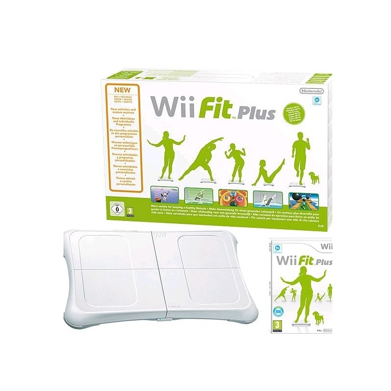 Wii Fit Plus + Balance board Wii/Wii U (Seminovo)