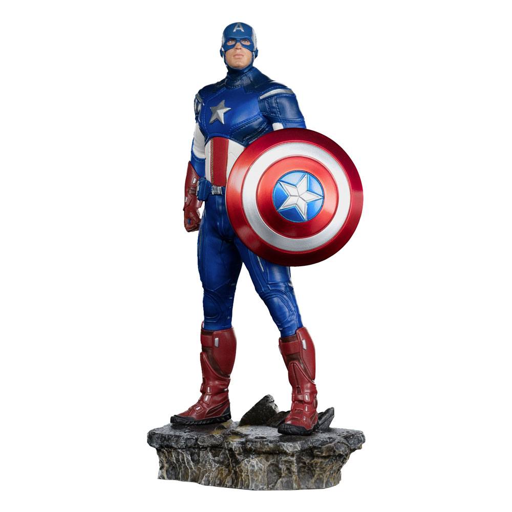 The Infinity Saga BDS Scale Statue 1/10 Captain America Battle of NY 23 cm