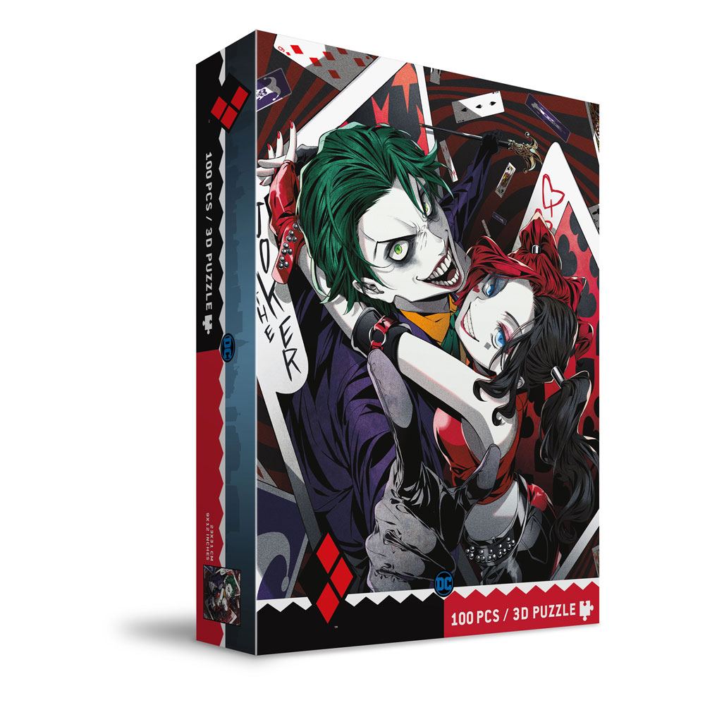 DC Comics Puzzle 3D-Effect The Joker & Harley Quinn Manga (100 pieces)