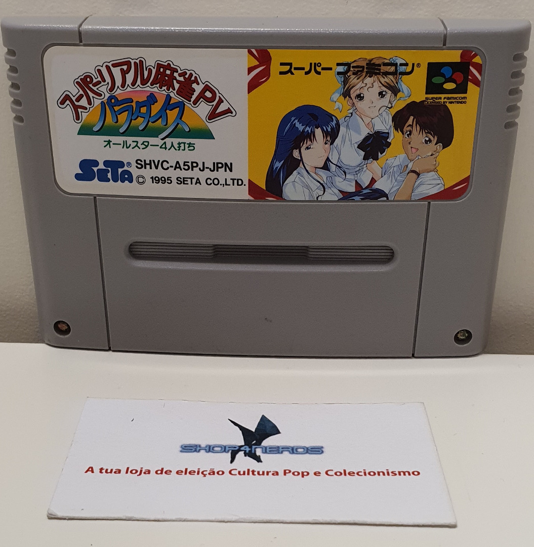 Super Real Mahjong Paradise Super Nintendo/Famicom NTSC-J (Usado)
