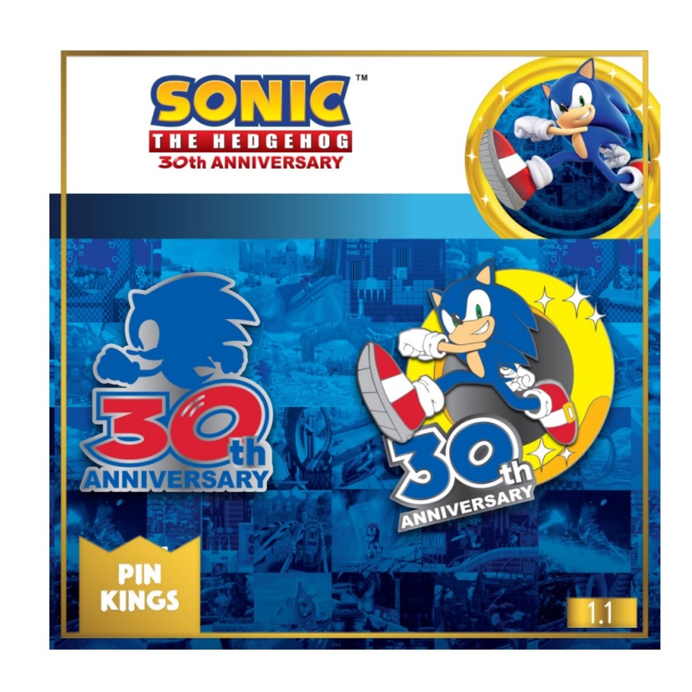Numskull Sonic 30th Anniversary Pin Kings