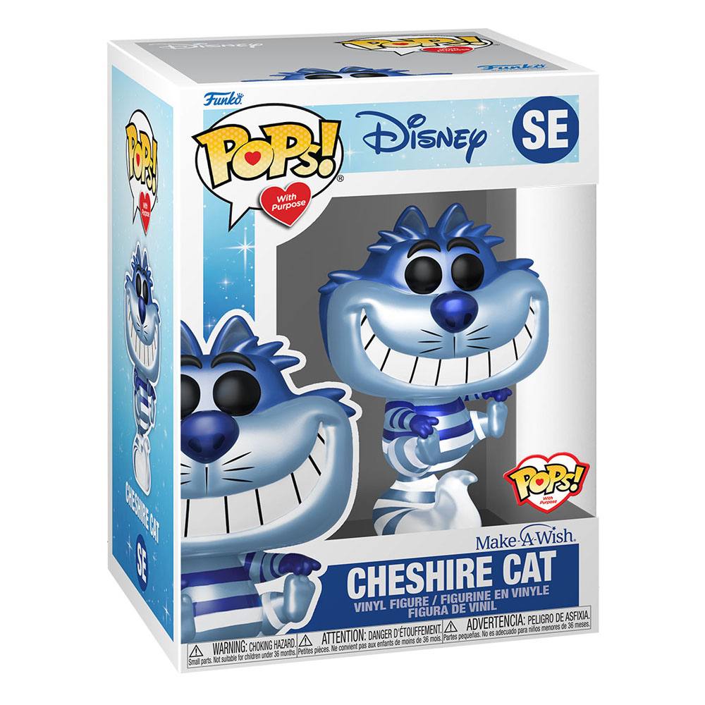 Disney Make a Wish 2022 POP! Disney Figure Cheshire Cat (Metallic) 9 cm 