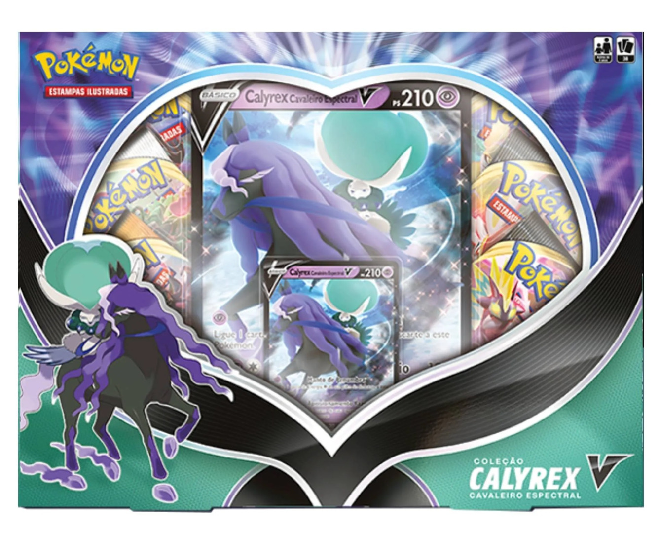 Pokémon - Coleção Calyrex V Cavaleiro Espectral Box (Português)