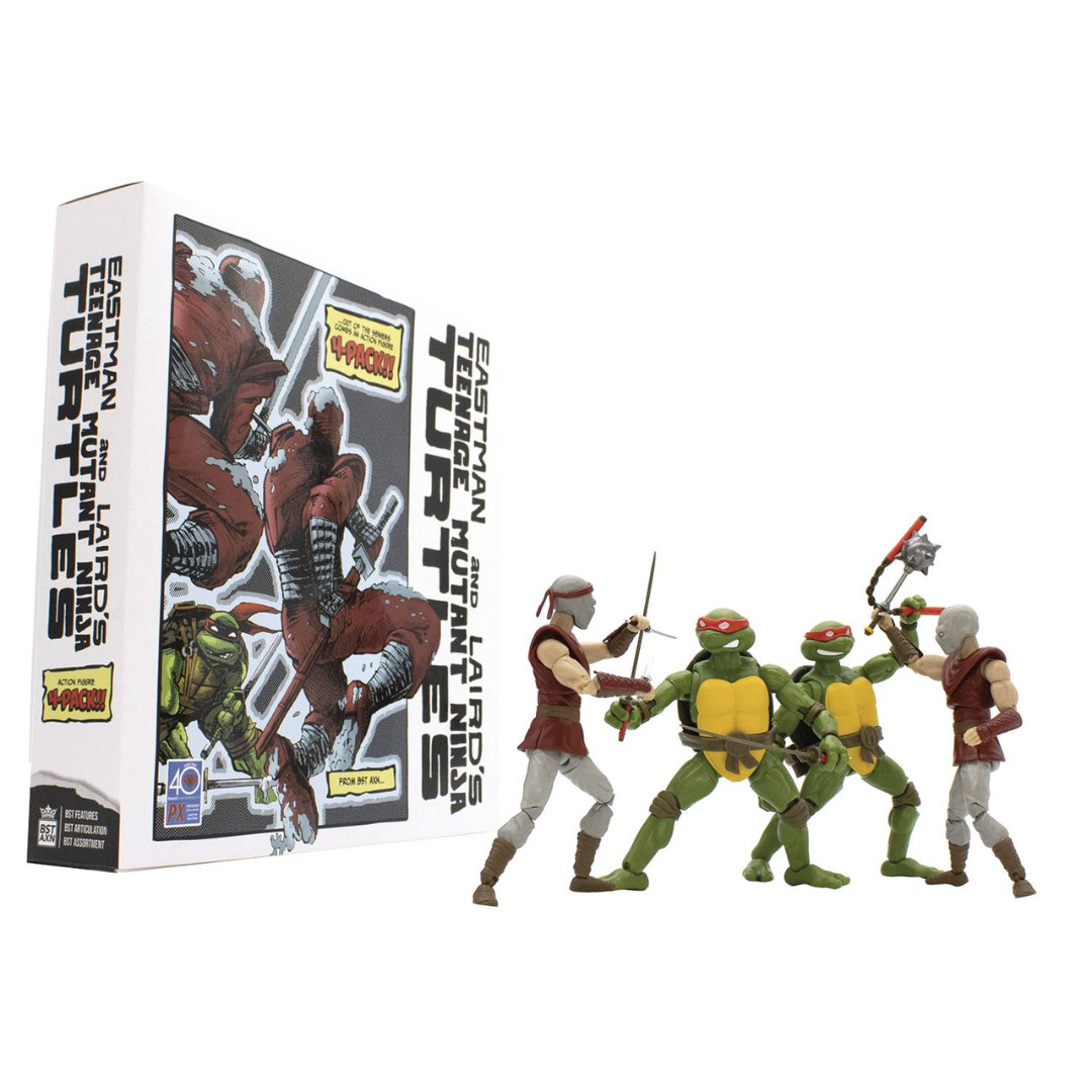 Teenage Mutant Ninja Turtles 4-Pack Mirage Comics Foot Soldiers & Turtles 