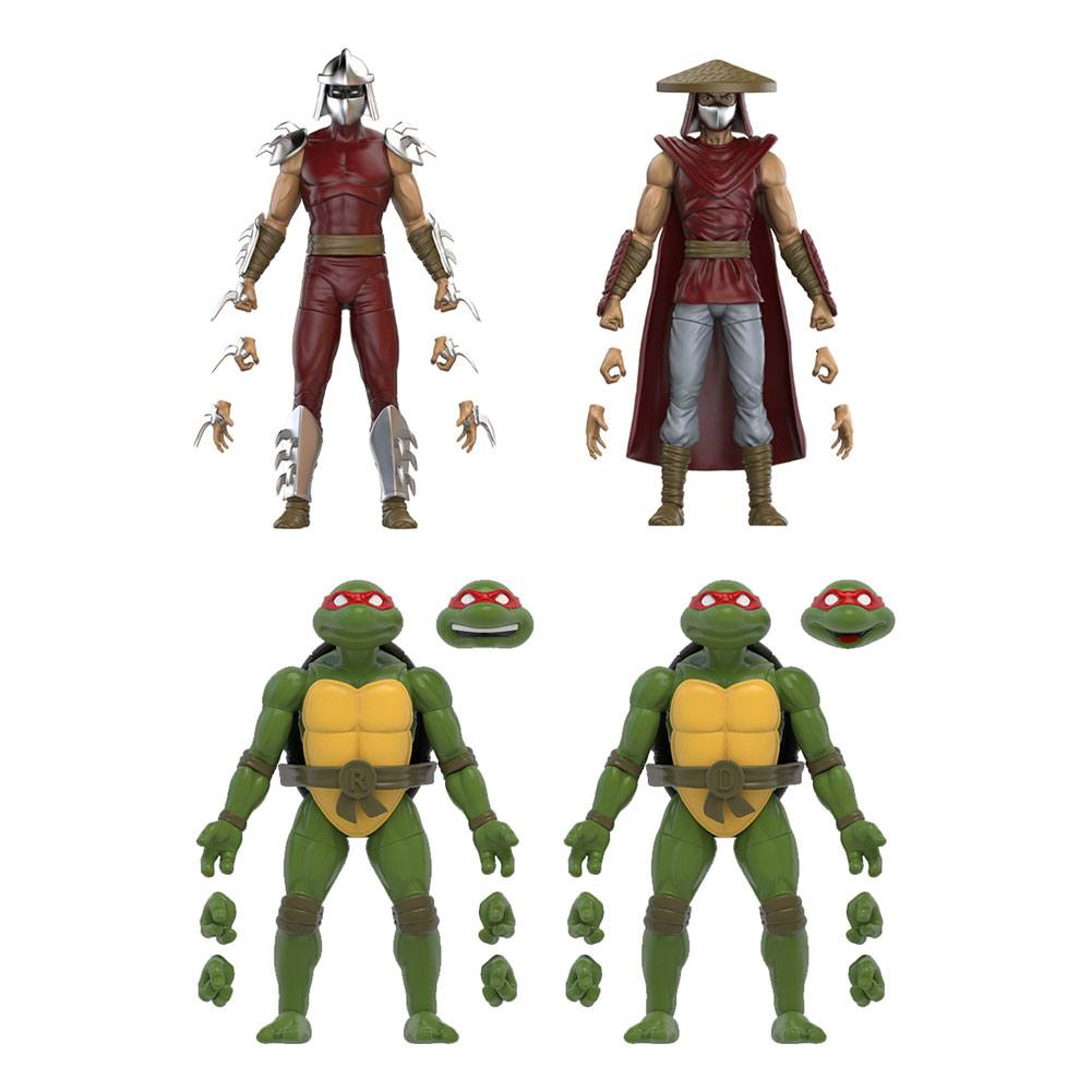 Teenage Mutant Ninja Turtles 4-Pack Mirage Comics Shredder & Turtles 13 cm