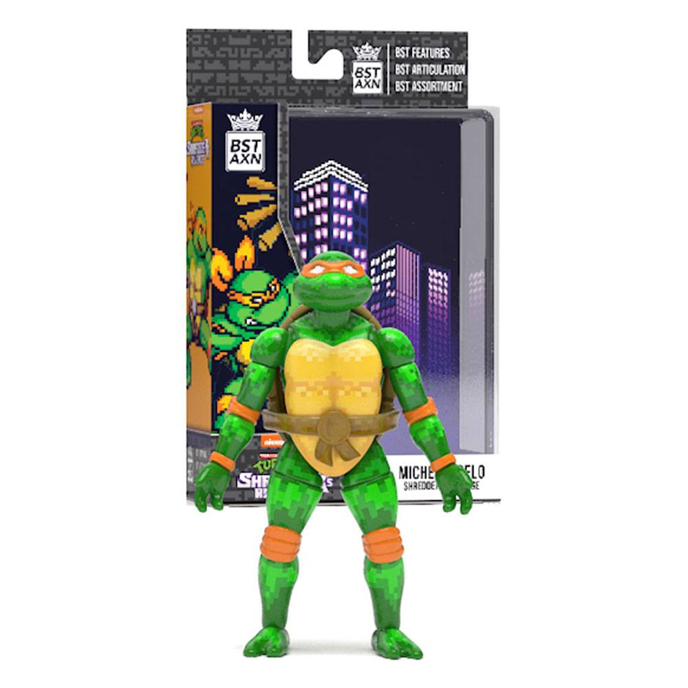 Teenage Mutant Ninja Turtles BST AXN Action Figure NES 8-Bit Michelangelo