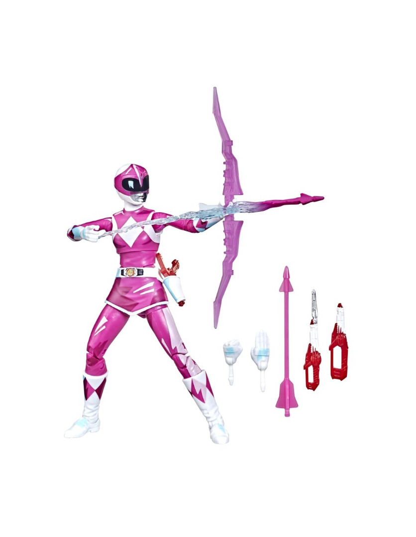 Power Rangers Mighty Morphin Action Figure Premium Pink Ranger Cel-Shaded
