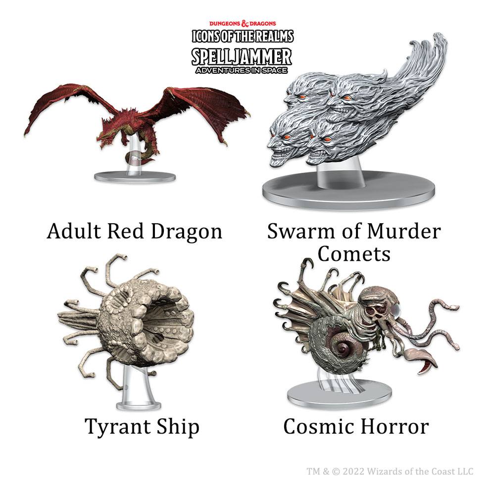 D&D Icons of the Realms: pre-painted Ship Scale - Threats from the Cosmos 