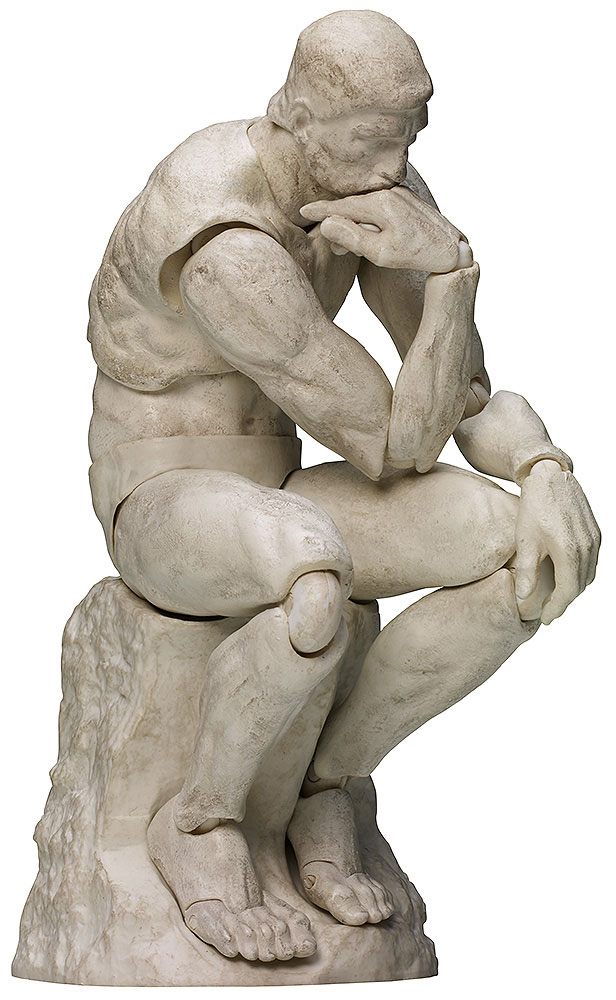 The Table Museum Figma Action Figure The Thinker Plaster Ver. 15 cm