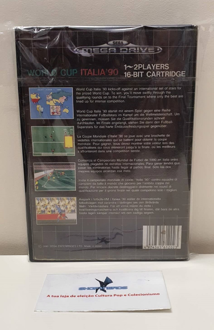 World Cup Italia 90 Mega Drive (Seminovo)