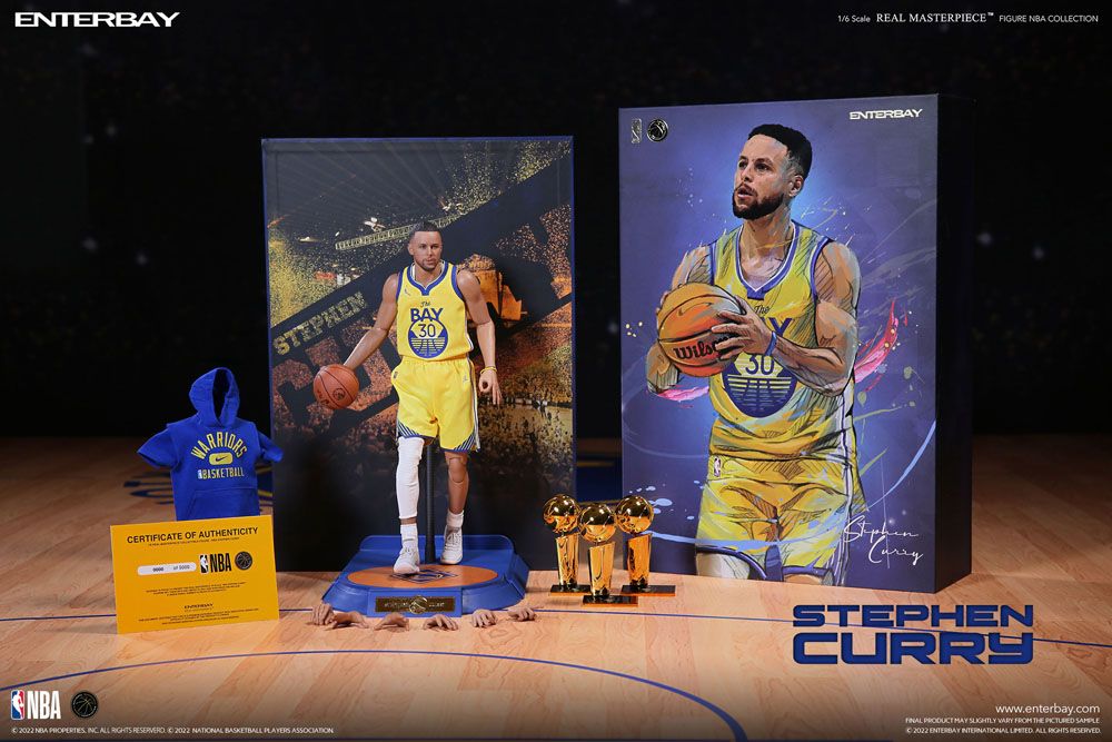NBA Collection Real Masterpiece Action Figure 1/6 Stephen Curry 30 cm