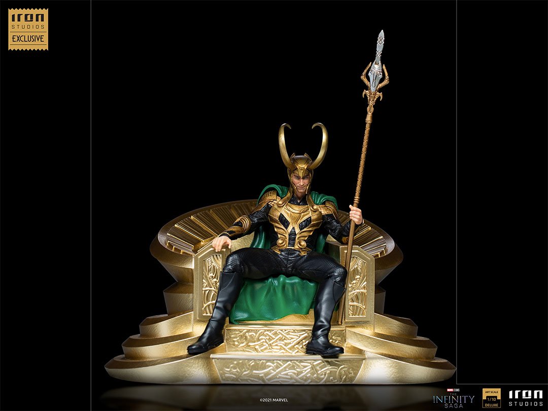 Iron Studios Art Scale 1/10 The Infinity Saga Loki on Throne CCXP Exclusive