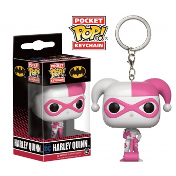 Funko Pocket POP! Keychain DC Comics - Harley Quinn Pink & White Version