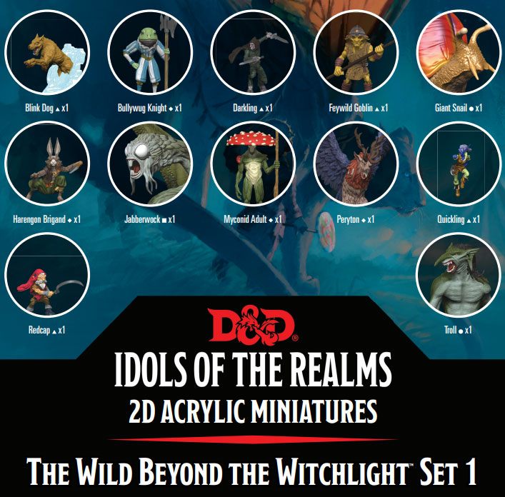 D&D Idols of the Realms 2D Miniatures: The Wild Beyond The Witchlight : 2D 