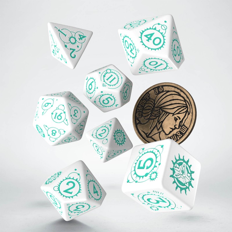 The Witcher Dice Set Ciri - The Law of Surprise (7 & unique coin)