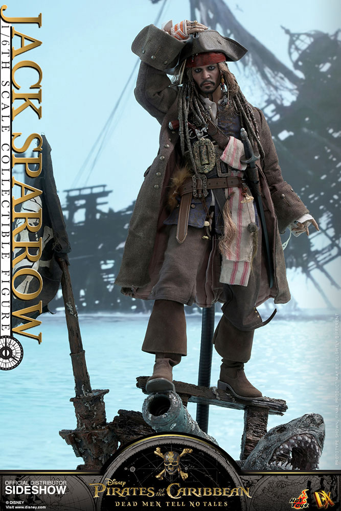 Pirates of the Caribbean DMTNT Movie Masterpiece AF 1/6 Jack Sparrow 30 cm
