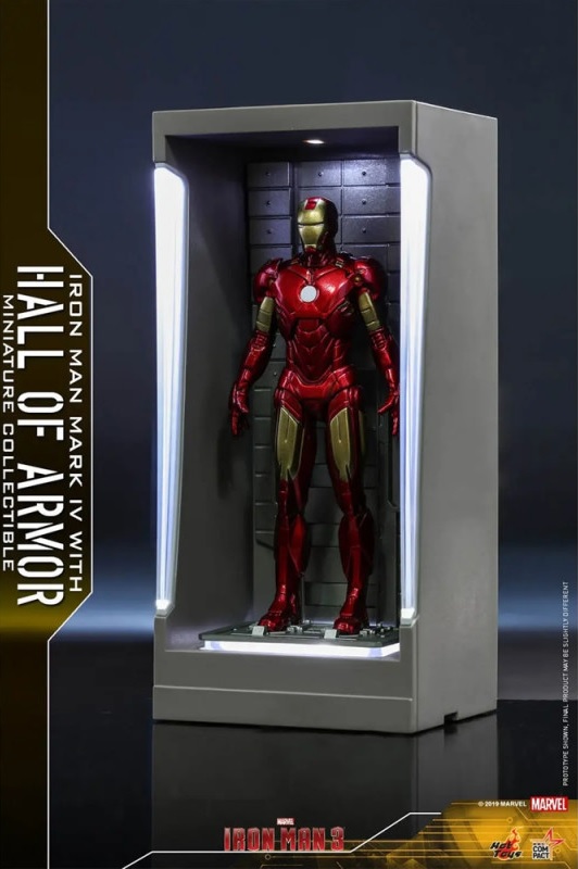HotToys Marvel Figure Miniature Iron Man 3 Mark 4 With Hall Of Armor 11 cm