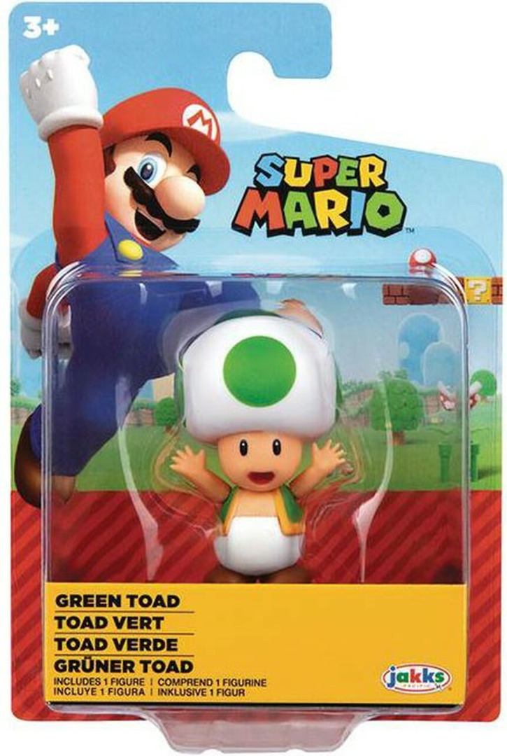Super Mario Mini Figure Green Toad 6 cm