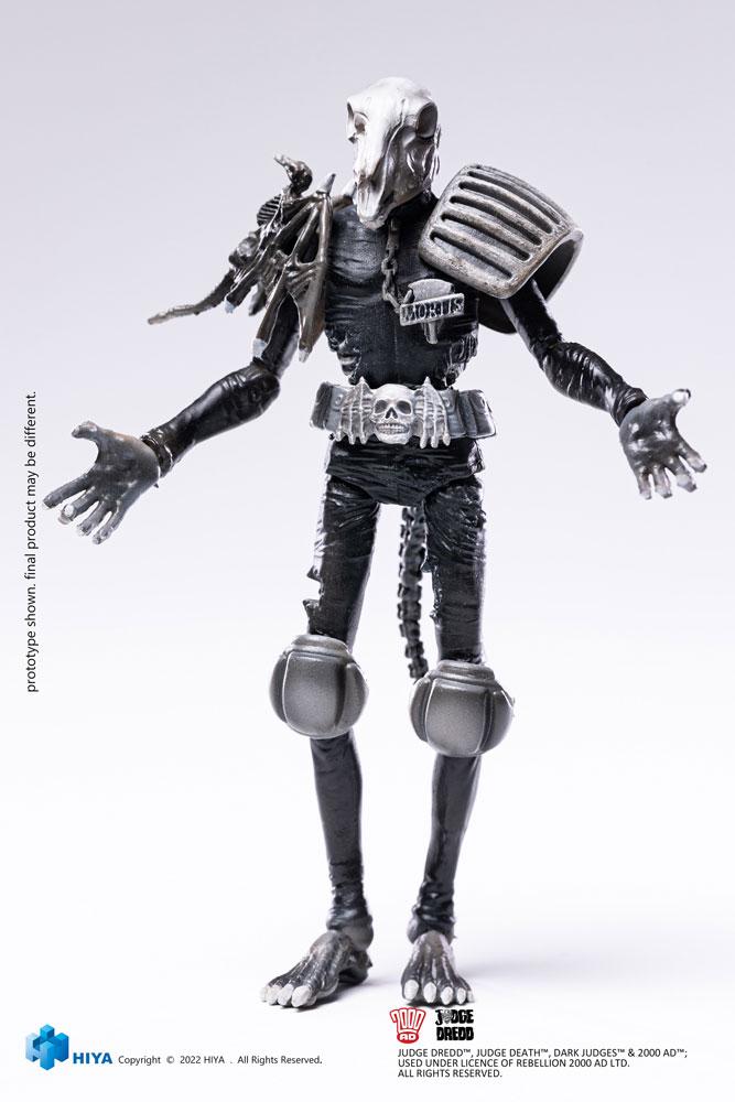 2000 AD Exquisite Mini Action Figure 1/18 Black and White Judge Mortis 10cm