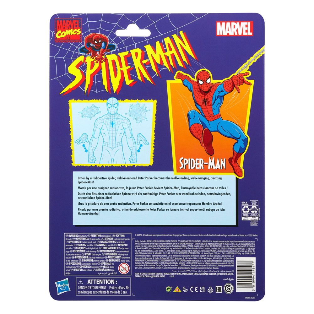 Spider-Man Marvel Legends Retro Action Figure Spider-Man 15 cm