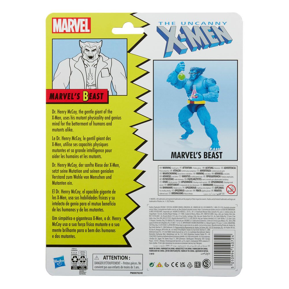 The Uncanny X-Men Marvel Legends Retro Action Figure Marvel's Beast 15 cm