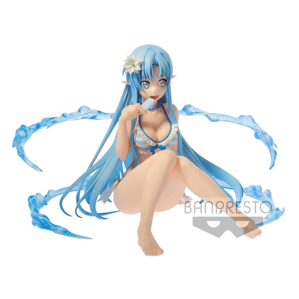 Sword Art Online Code Register EXQ Figure Asuna Blue Marine Color 13 cm